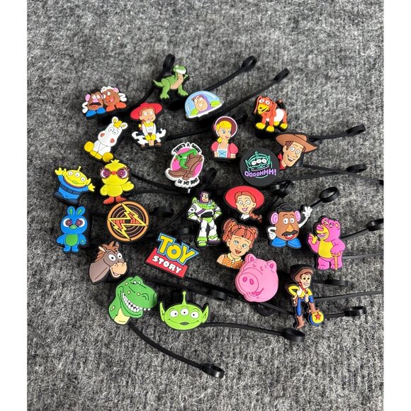Toy Story Straw Topper Set - 15 Characters Including Woody Buzz Lightyear Rex 3 - Picture 1 of 6